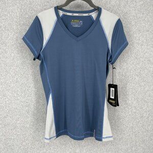 Klim Womens Advantage Tech Tee Shirt Size S Blue Base Layer Performance NEW